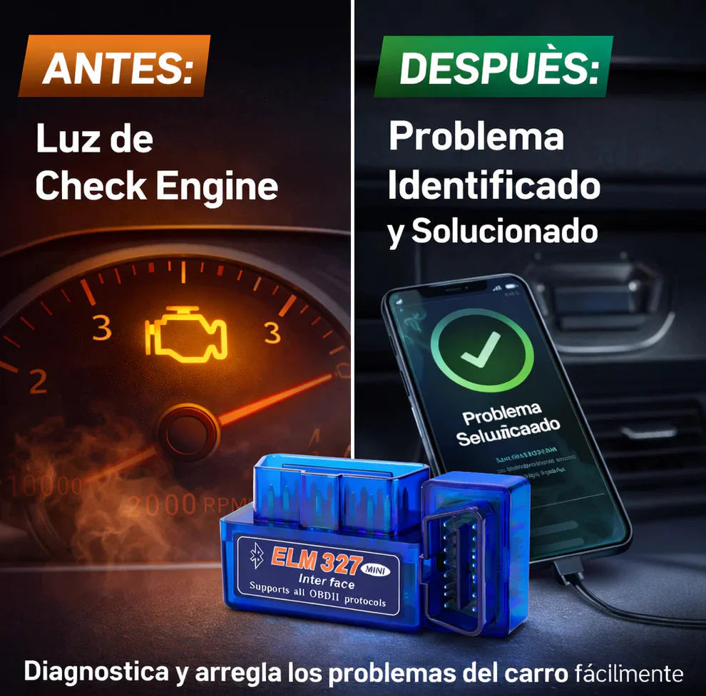 Escáner Automotriz ELM327 OBD2 📲 Diagnóstico Inteligente en tu Bolsillo